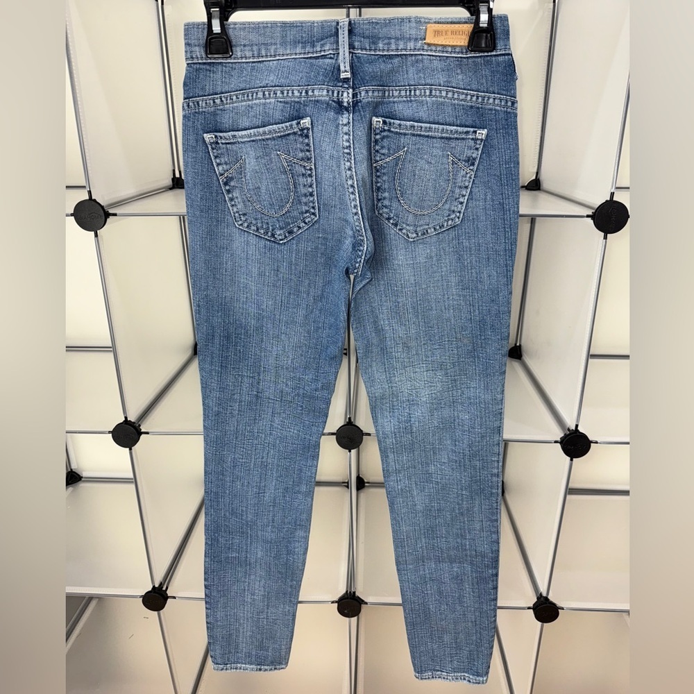 True Religion Women's Chrissy Ankle Skinny Jeans Size 25 Medium Wash - Picture 4 of 7